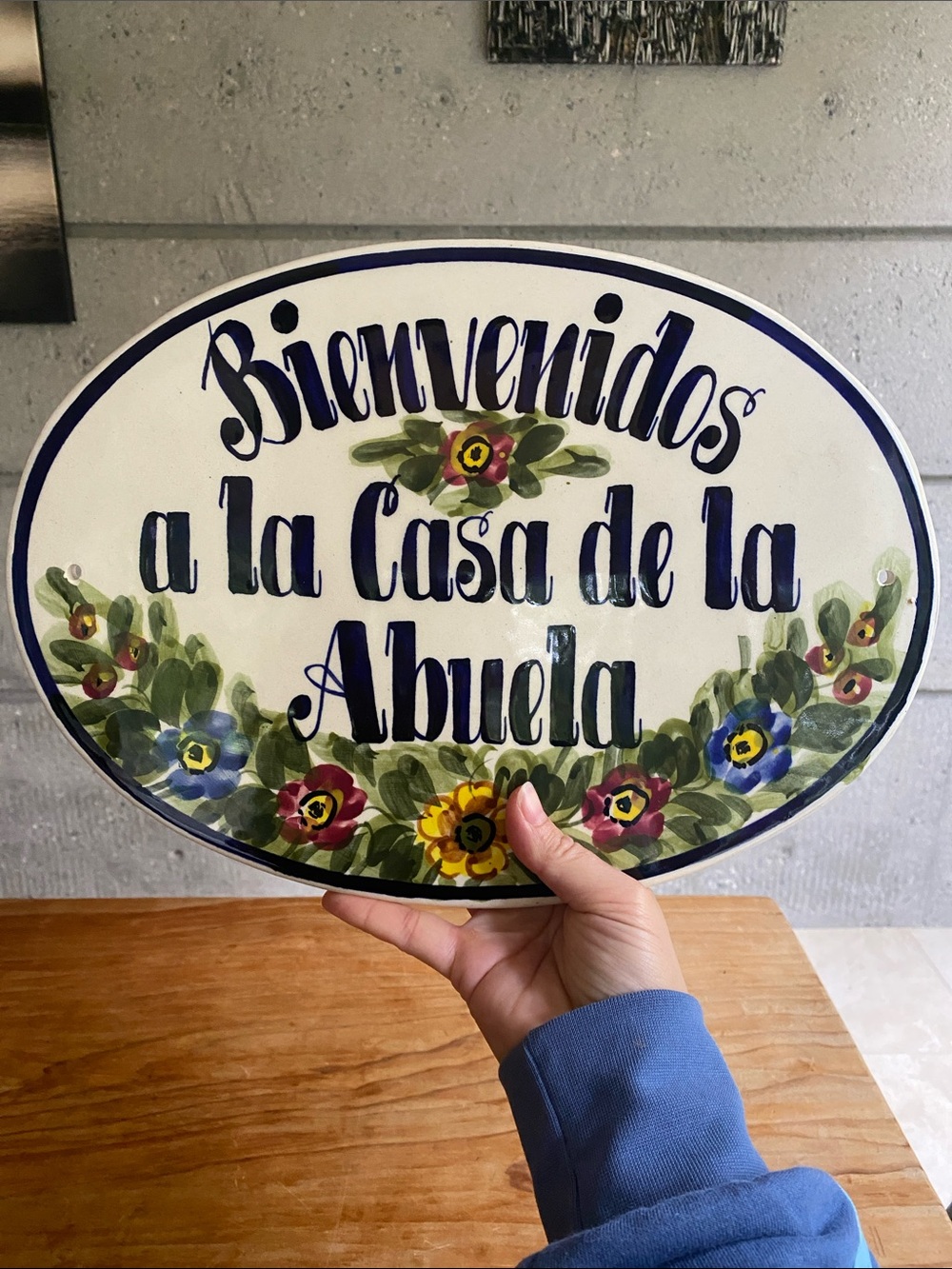 Handpainted Ceramic Sign - Picture 4 of 5
